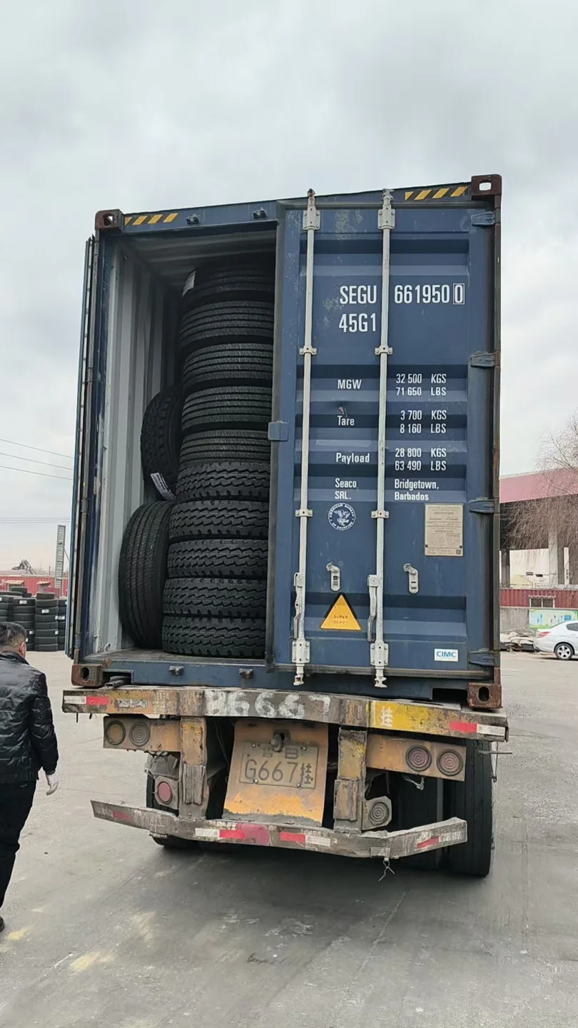 Neumáticos preparados para transporte