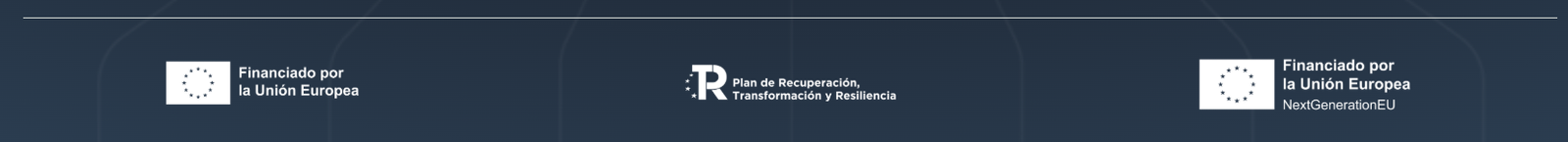 Financiado por la Unión Europea · Plan de Recuperación, Transformación y Resiliencia · Financiado por la Unión Europea — NextGenerationEU